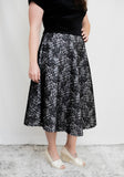 Black Top Faux Ivory Lace Skirt Dress