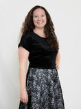 Black Top Faux Ivory Lace Skirt Dress
