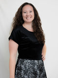 Black Top Faux Ivory Lace Skirt Dress