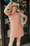 Tan Rib Knit Tank Dress