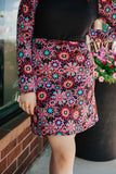Bright Medallion A-Line Short Skirt
