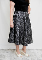 Black Top Faux Ivory Lace Skirt Dress