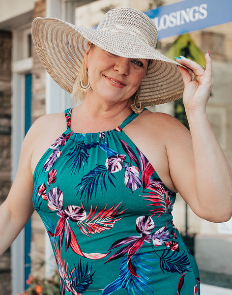 Green and Multi Colored Floral Halter Maxi Dress Skirting the Rules Green and Multi Colored Floral Halter Maxi Dress Skirting the Rules